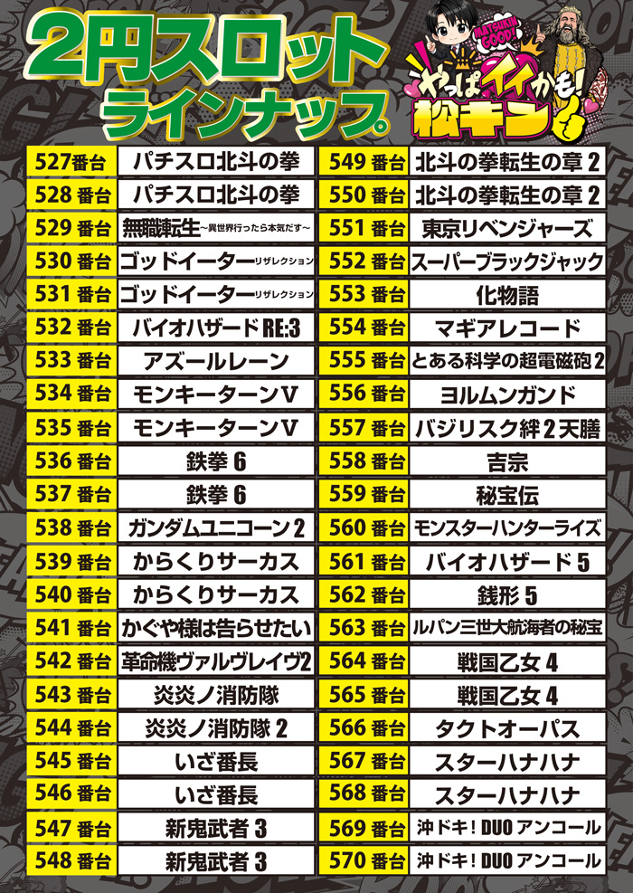 2スロラインナップ9.14